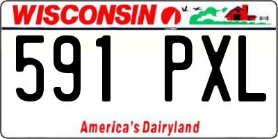 WI license plate 591PXL