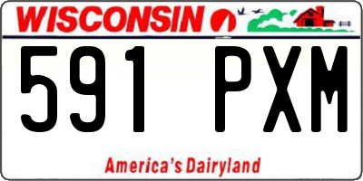 WI license plate 591PXM