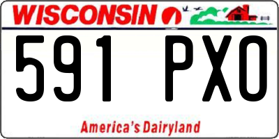 WI license plate 591PXO