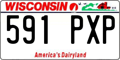 WI license plate 591PXP