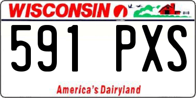 WI license plate 591PXS