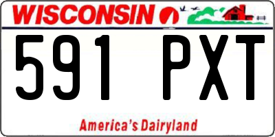 WI license plate 591PXT