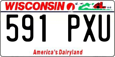 WI license plate 591PXU