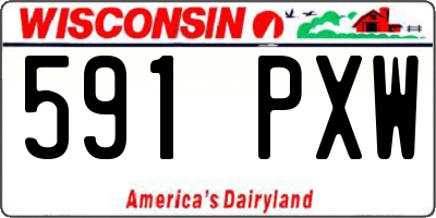 WI license plate 591PXW