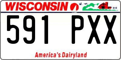WI license plate 591PXX