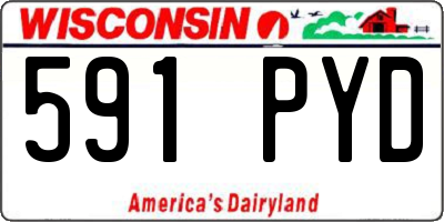 WI license plate 591PYD