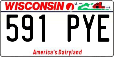 WI license plate 591PYE