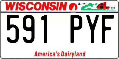WI license plate 591PYF