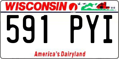 WI license plate 591PYI
