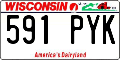 WI license plate 591PYK