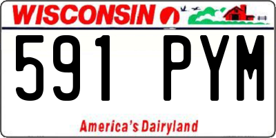 WI license plate 591PYM