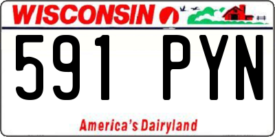 WI license plate 591PYN
