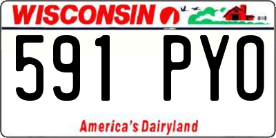 WI license plate 591PYO