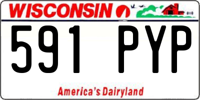 WI license plate 591PYP