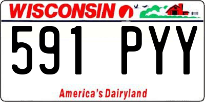 WI license plate 591PYY