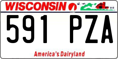 WI license plate 591PZA