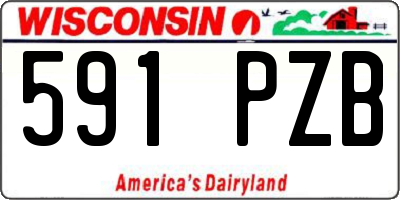 WI license plate 591PZB