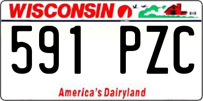 WI license plate 591PZC