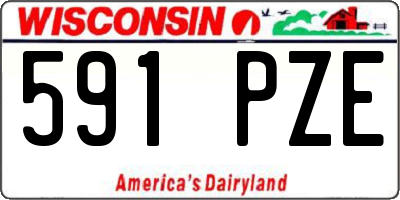 WI license plate 591PZE