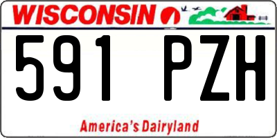 WI license plate 591PZH