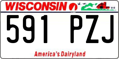 WI license plate 591PZJ