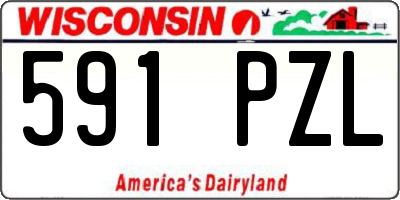 WI license plate 591PZL