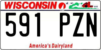 WI license plate 591PZN