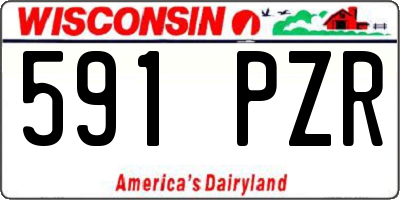 WI license plate 591PZR