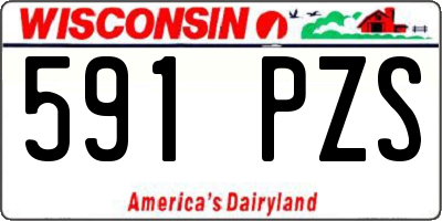 WI license plate 591PZS