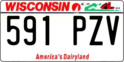 WI license plate 591PZV