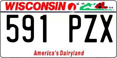 WI license plate 591PZX