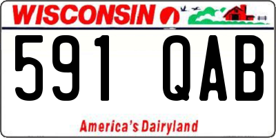 WI license plate 591QAB