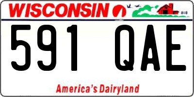 WI license plate 591QAE