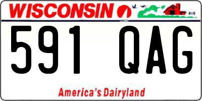 WI license plate 591QAG