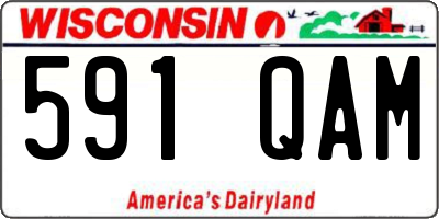 WI license plate 591QAM