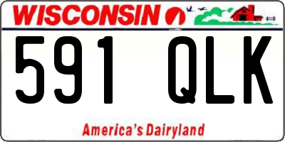 WI license plate 591QLK