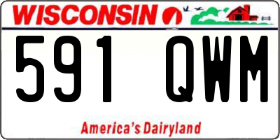 WI license plate 591QWM