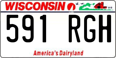 WI license plate 591RGH