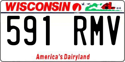 WI license plate 591RMV
