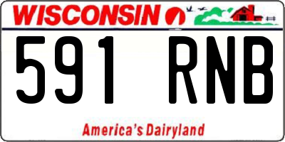 WI license plate 591RNB