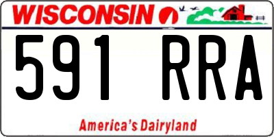 WI license plate 591RRA