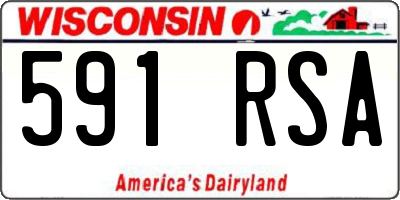 WI license plate 591RSA