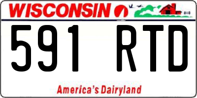 WI license plate 591RTD