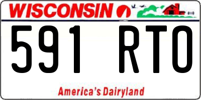 WI license plate 591RTO