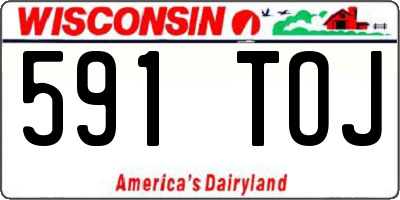 WI license plate 591TOJ