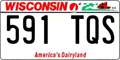 WI license plate 591TQS