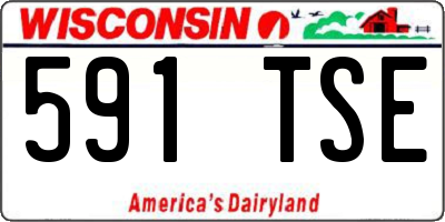 WI license plate 591TSE