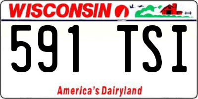 WI license plate 591TSI