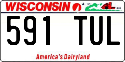 WI license plate 591TUL