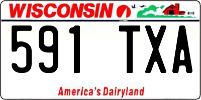 WI license plate 591TXA